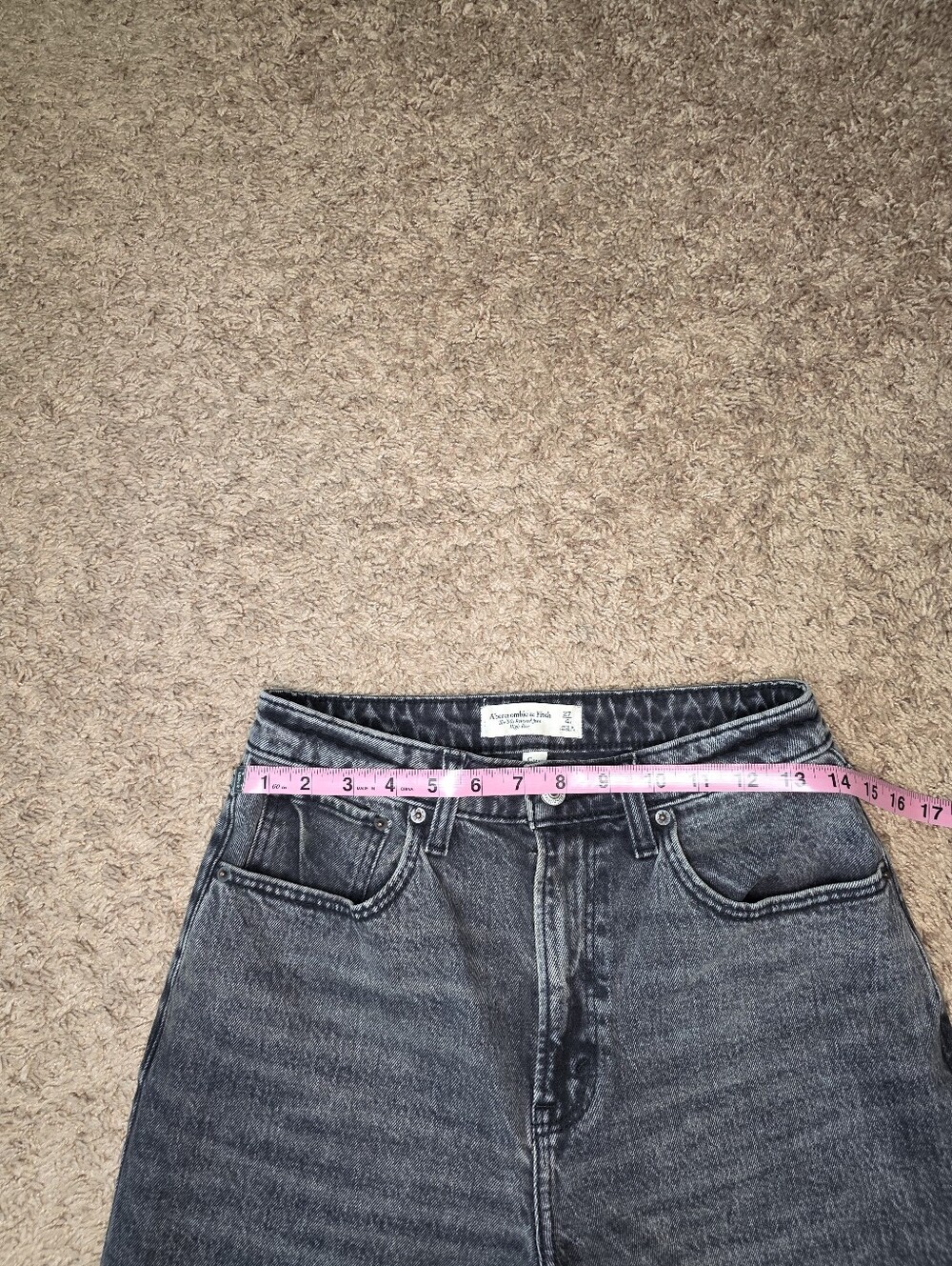 Abercrombie & Fitch Women's 90's Relaxed High Rise Jeans Size 27/4 - Picture 8 of 9